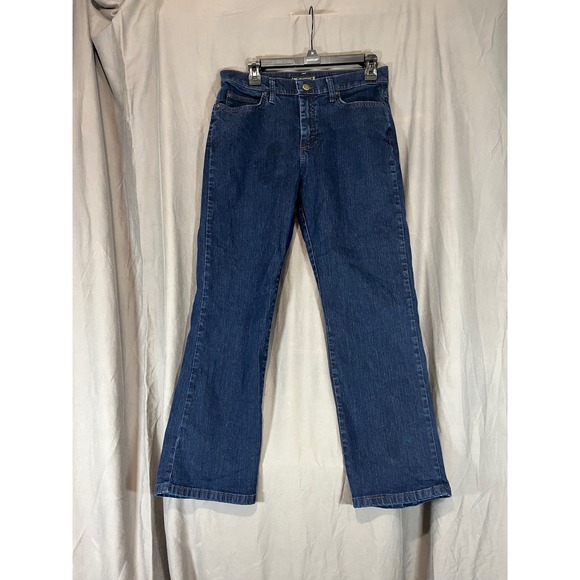 Lee Denim - Lee Relaxed Fit Jeans Womens‎ 8 Petite Dark Wash Straight Leg Denim 305184E
